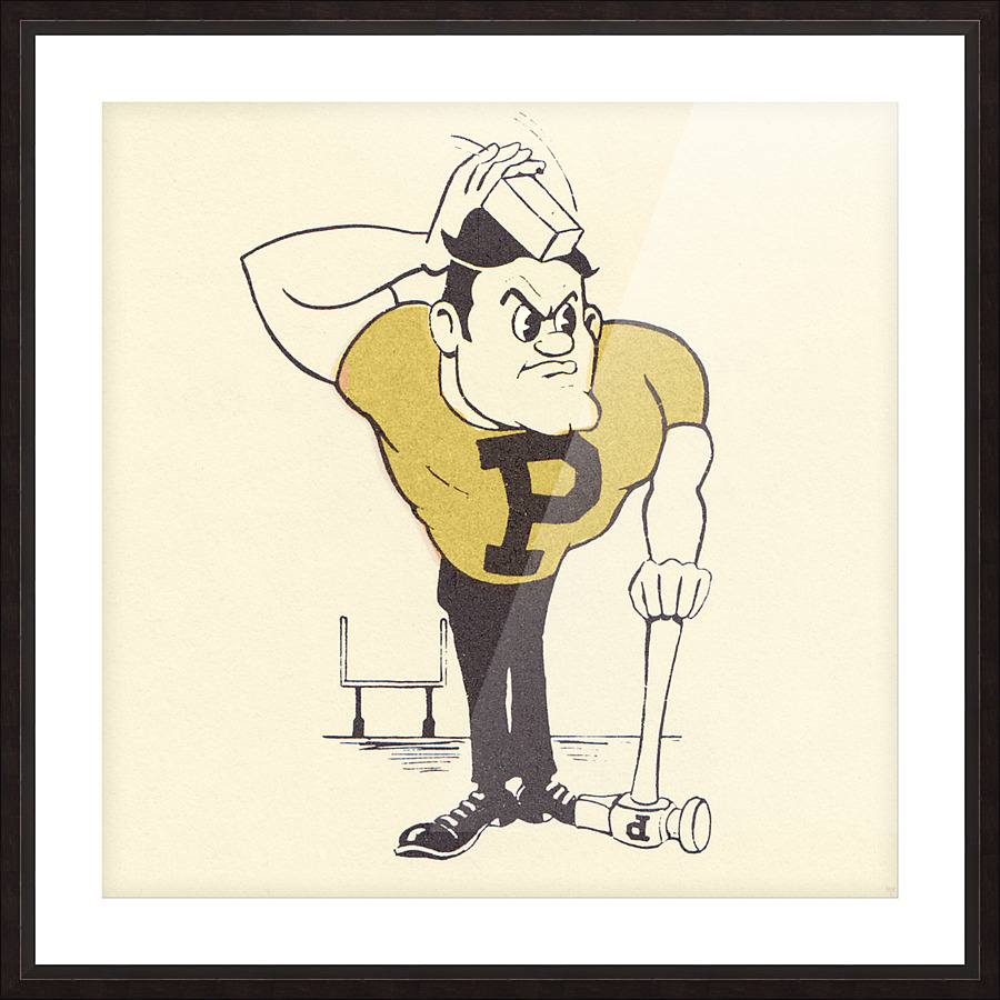 1982 Purdue Pete Football Art | Row 1 Picture Frame print