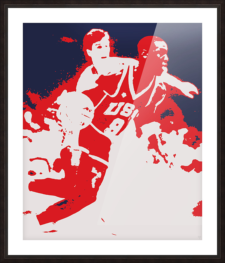 1984 Michael Jordan Pop Art | Row 1 Picture Frame print