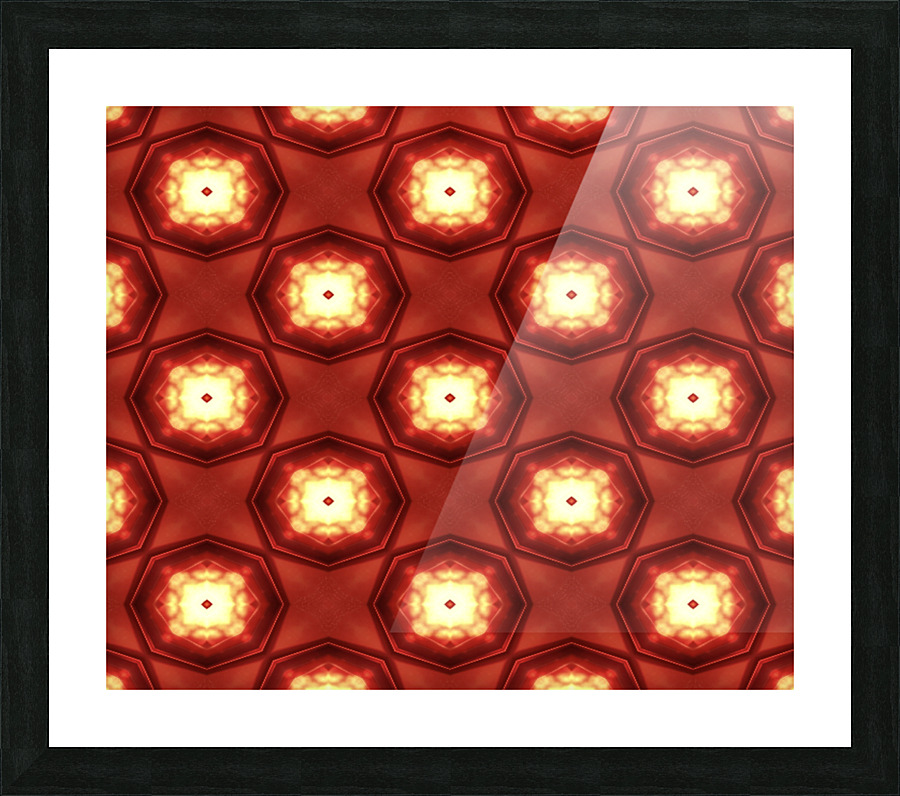 Fiery red Picture Frame print