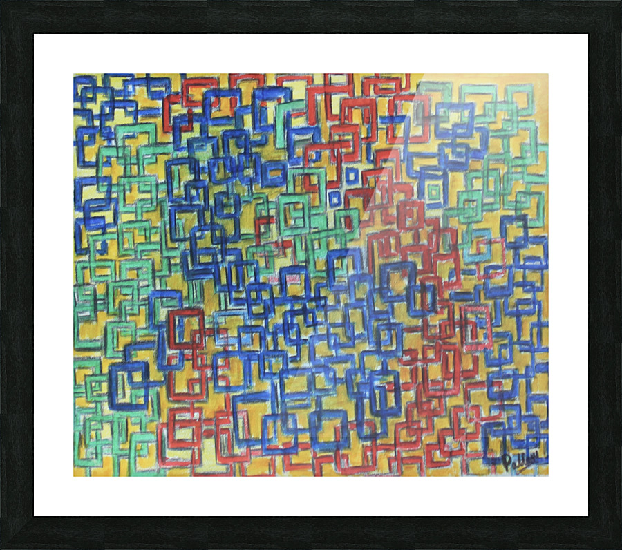Squares Picture Frame print
