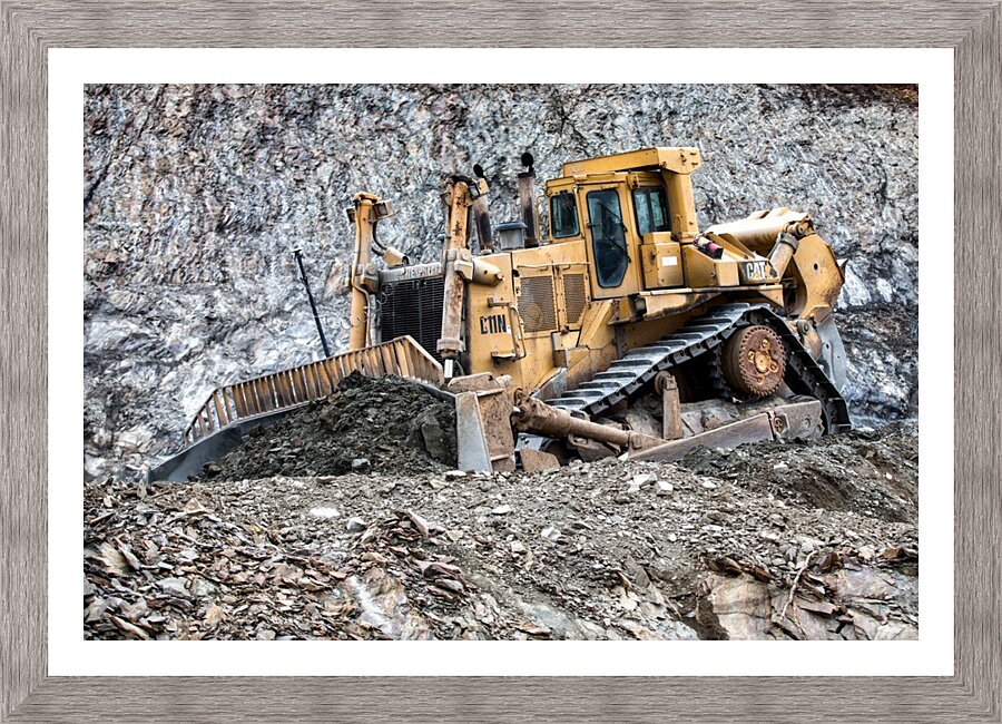 Earth Mover Picture Frame print