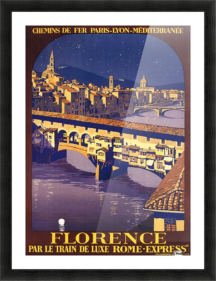 Florence Travel Poster Picture Frame print