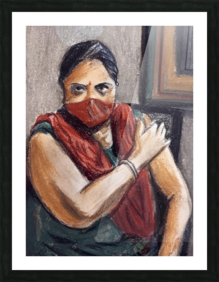 COVID 19 Warrior Picture Frame print