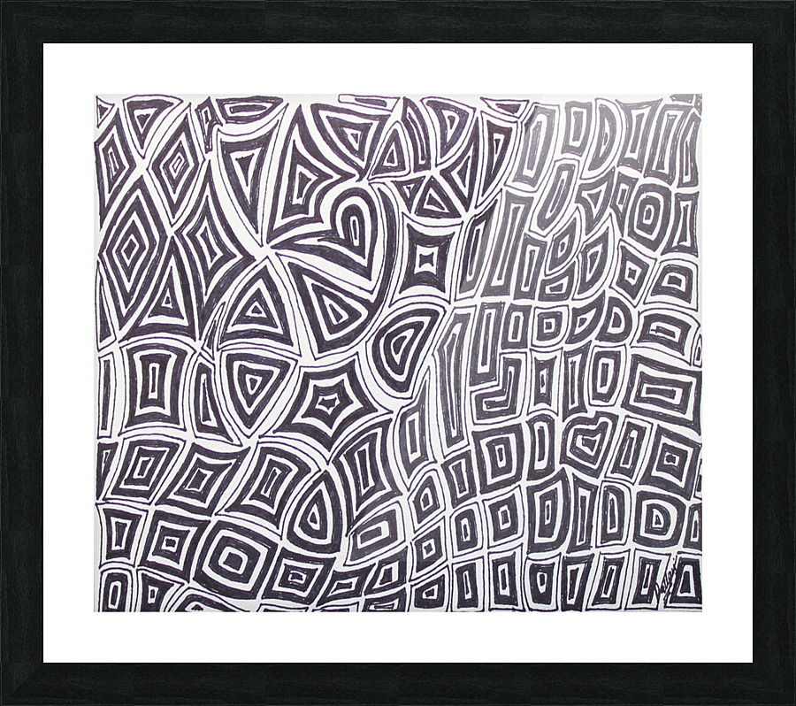Mosaic Pattern Picture Frame print