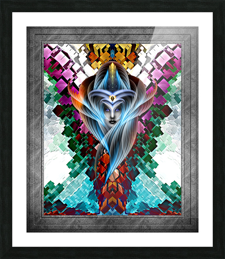 What Dreams Are Made Of GeomatCLR WQ FRAME Fractal Art Cuboid Portrait Picture Frame print