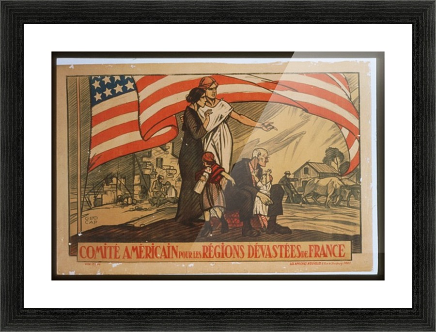Vintage---Devastated-by-War Picture Frame print