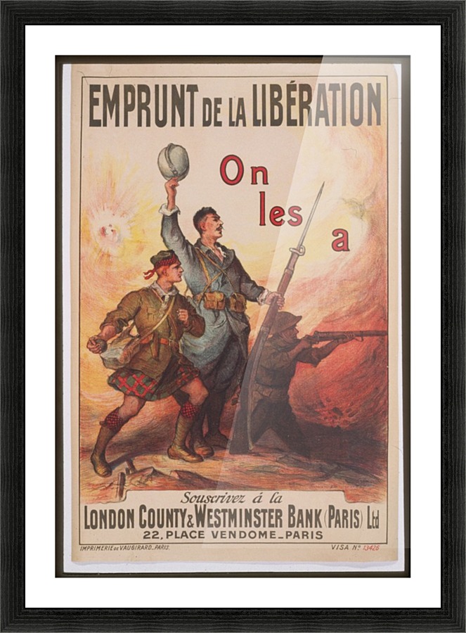Vintage---French-Liberation-2 Picture Frame print