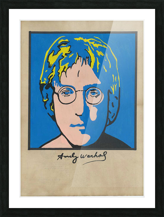 John Lennon Andy Warhol Poster by Fikus and Pompon Wall Art