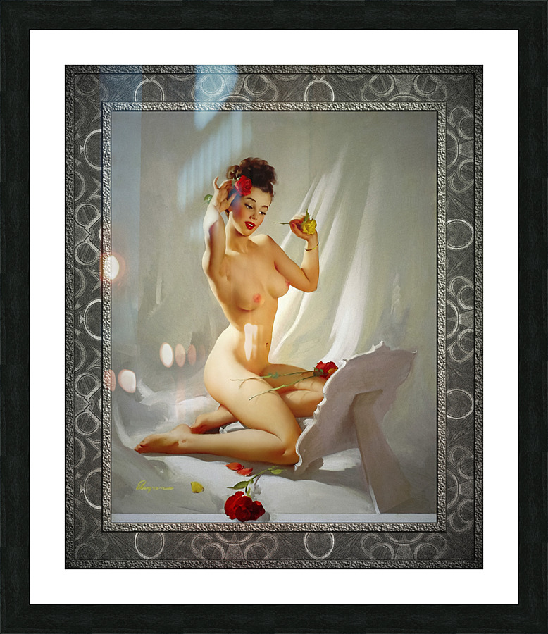 Perfection by Gil Elvgren Vintage Illustrations Xzendor7 Old Masters Reproductions Picture Frame print
