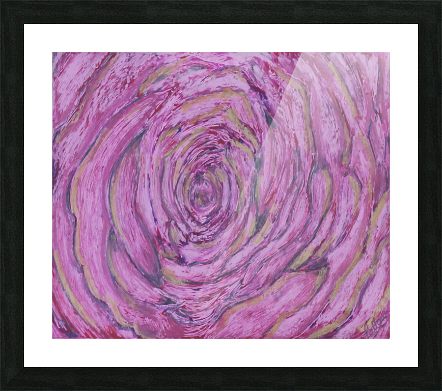 pink rose Picture Frame print