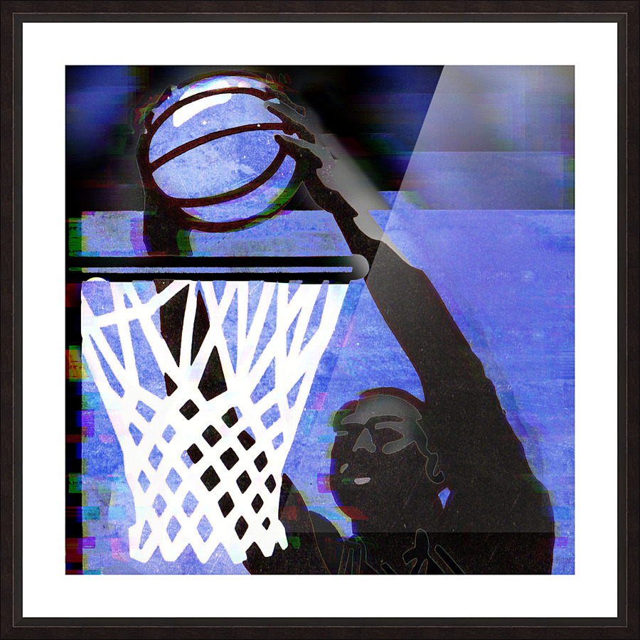 1988 Rim Rockin Basketball Dunk Art Picture Frame print