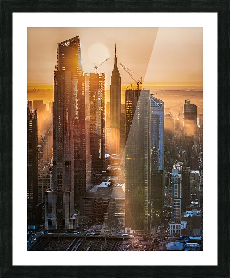 Changing skyline  Framed Print Print