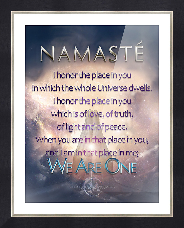 Namaste Picture Frame print