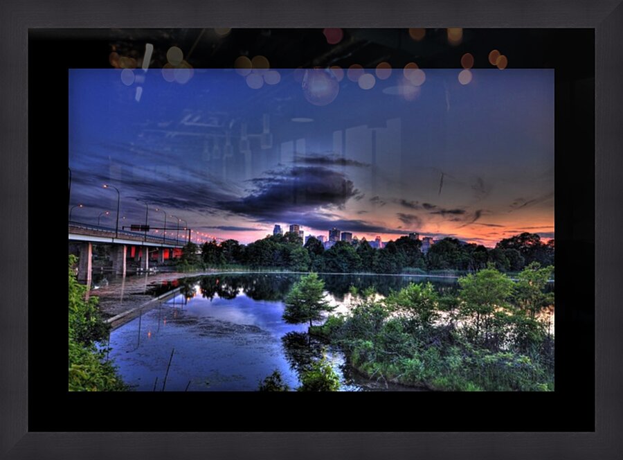 montreal island Picture Frame print