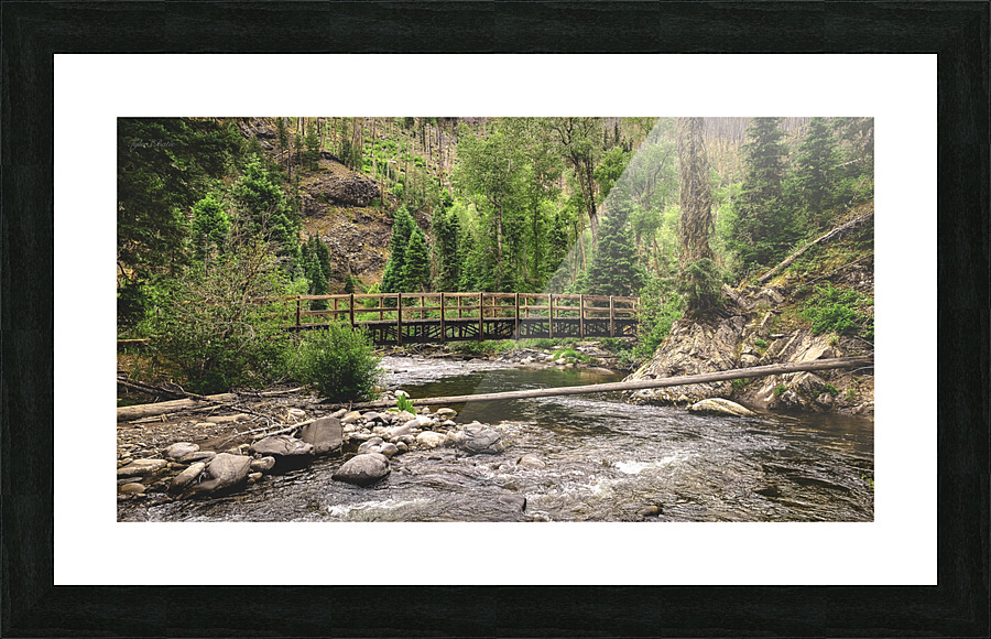 West Fork Bridge Picture Frame print