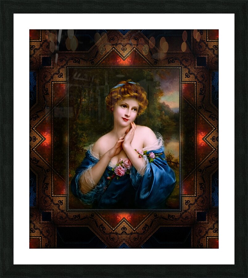 A Summer Rose The Golden Peaks by Francois Martin-Kavel Vintage Fine Art Xzendor7 Old Masters Reproductions Picture Frame print
