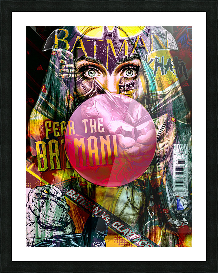 LA BATMAN Picture Frame print