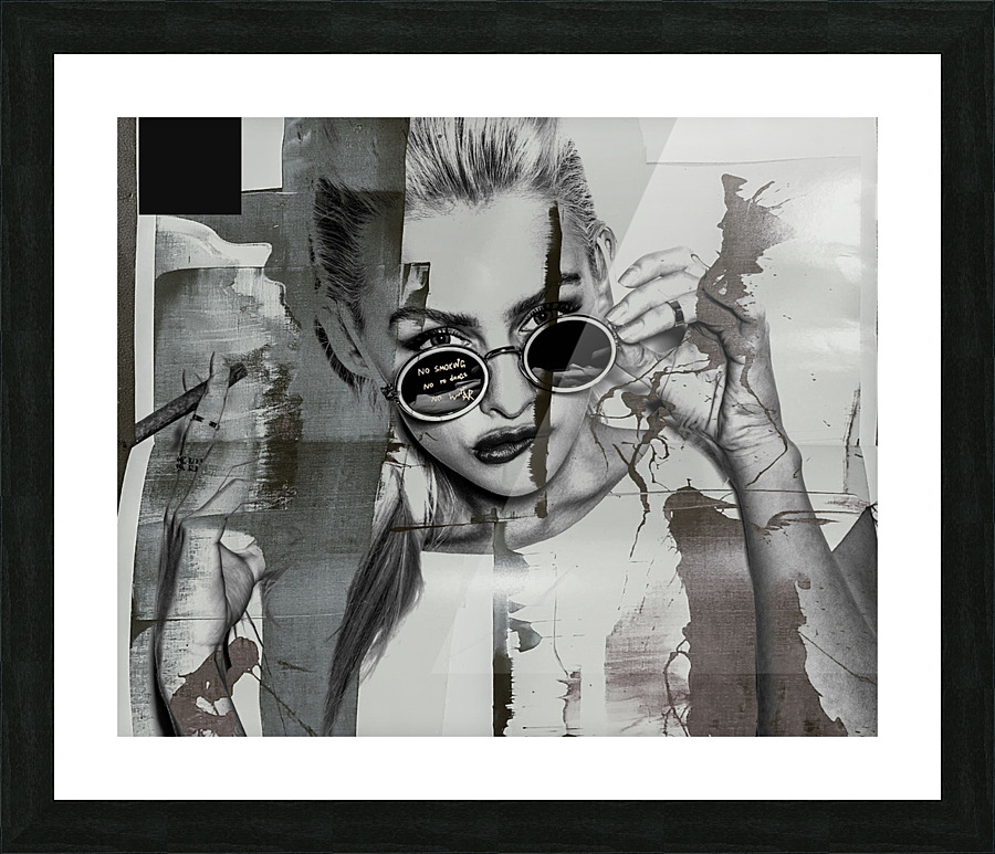 JAIME VOIR LA VIE EN NOIR ET BLANC  Picture Frame print