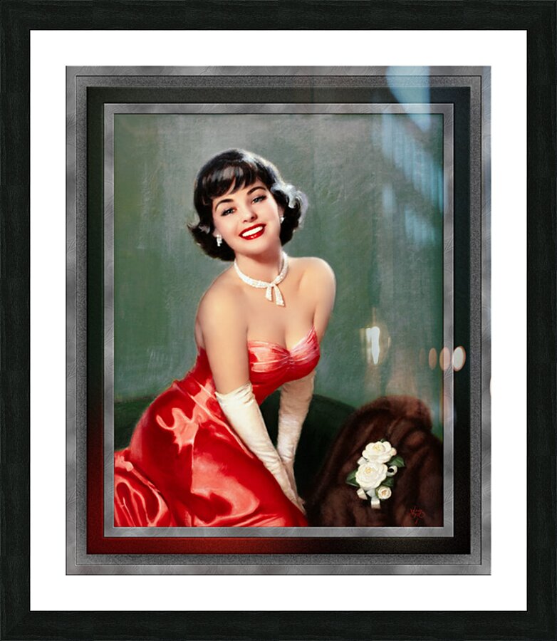 Evening Glamour by Walt Otto Vintage Xzendor7 Old Masters Reproductions Picture Frame print