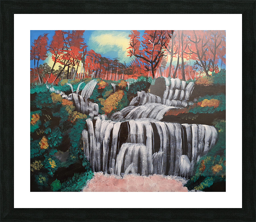waterfall Picture Frame print