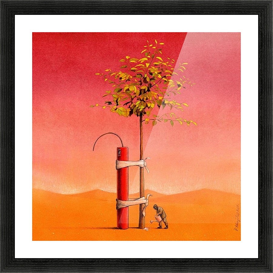 Garden keeper Picture Frame print