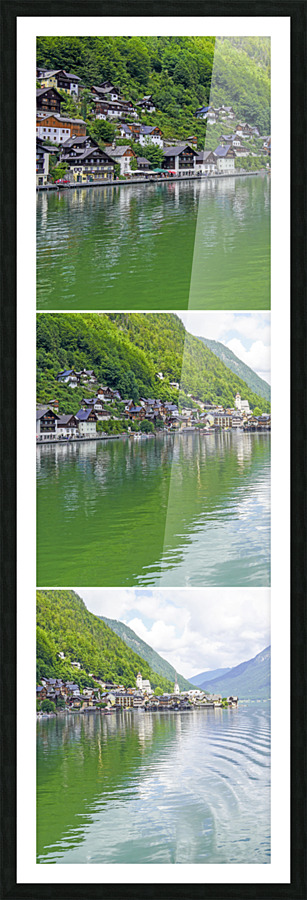 Lakeside at The Old Town 1x3 Complete Hallstatt Austria Rare Masters Collection  Framed Print Print