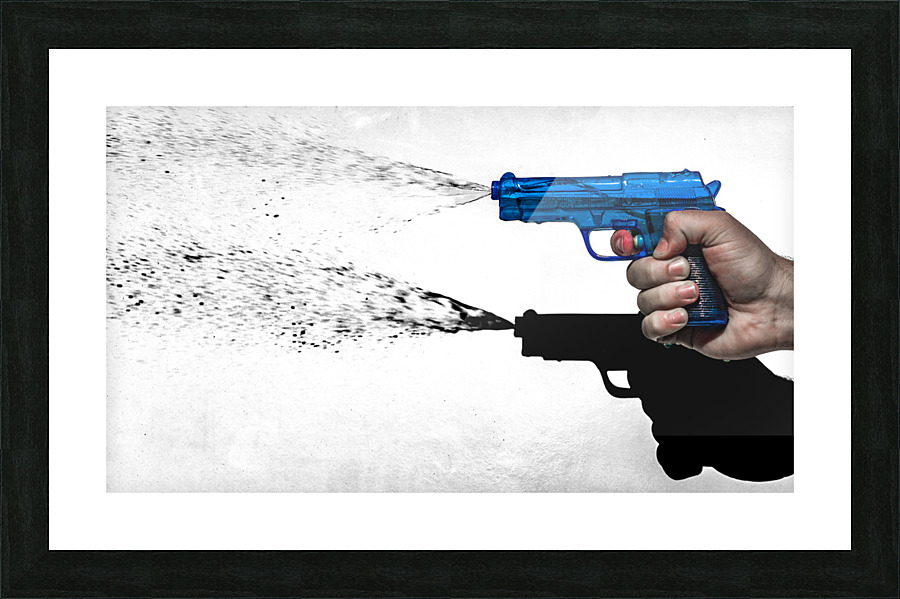 Water Pistol Picture Frame print