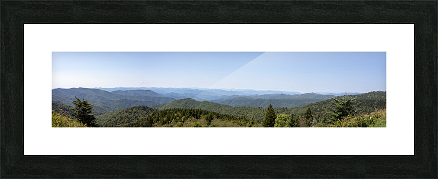 Panoramic View Of Blue Ridge Mountains Picture Frame print