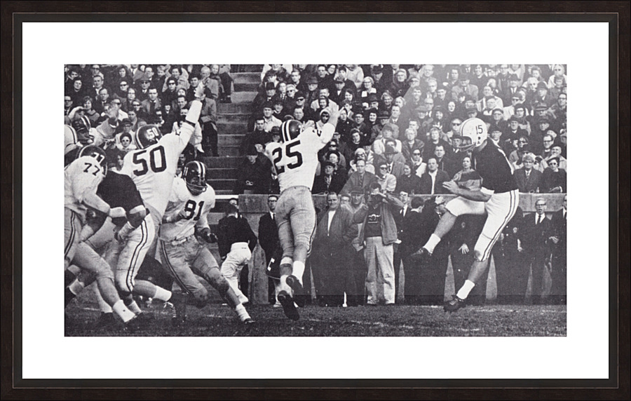 1965 Harvard vs. Yale Football Art Picture Frame print