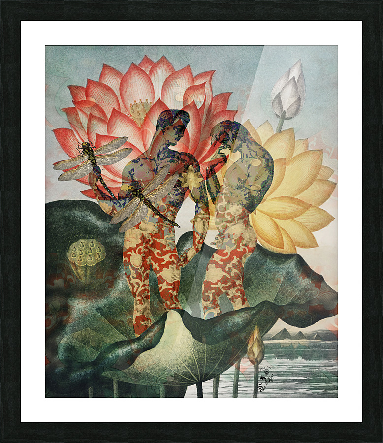 Loving Lotus Picture Frame print