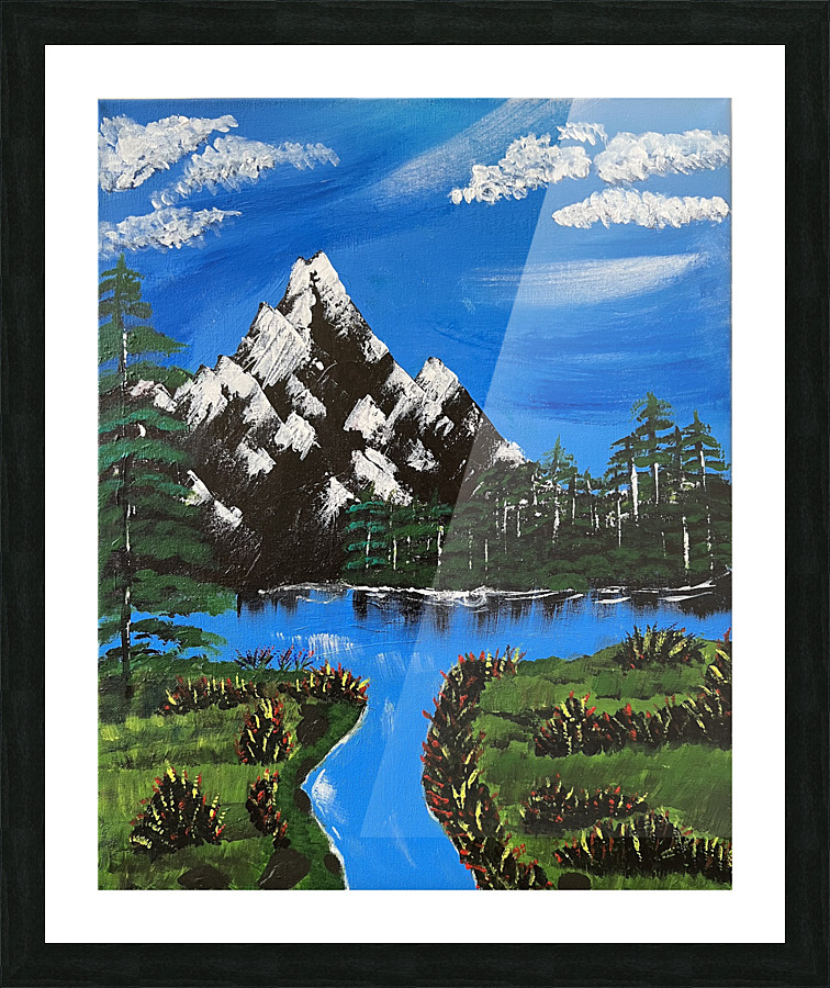 Snow Mountain sky Picture Frame print