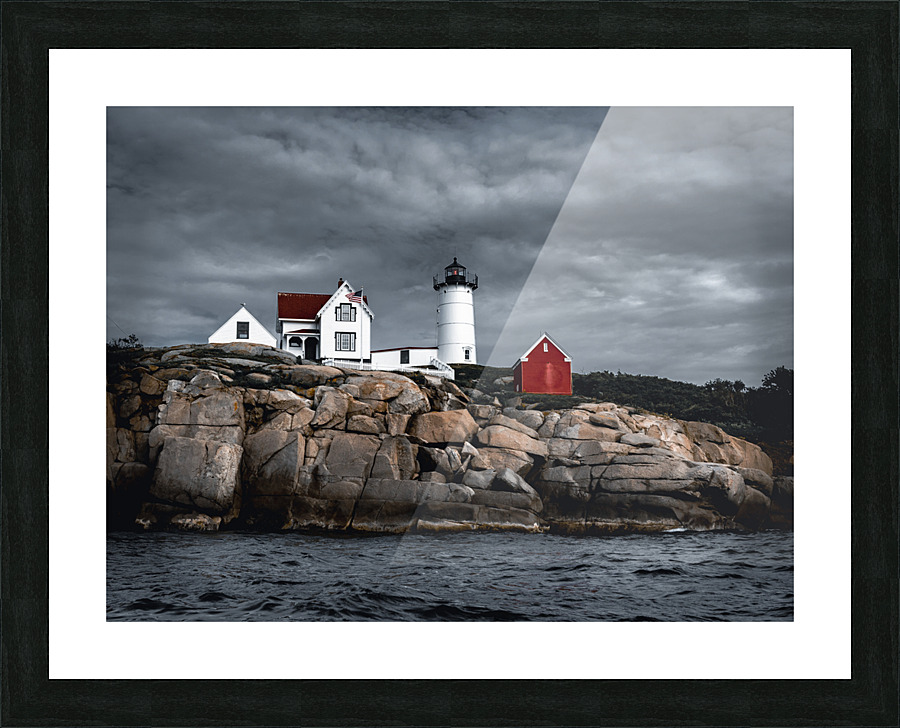 Nubble Lighthouse  Picture Frame print