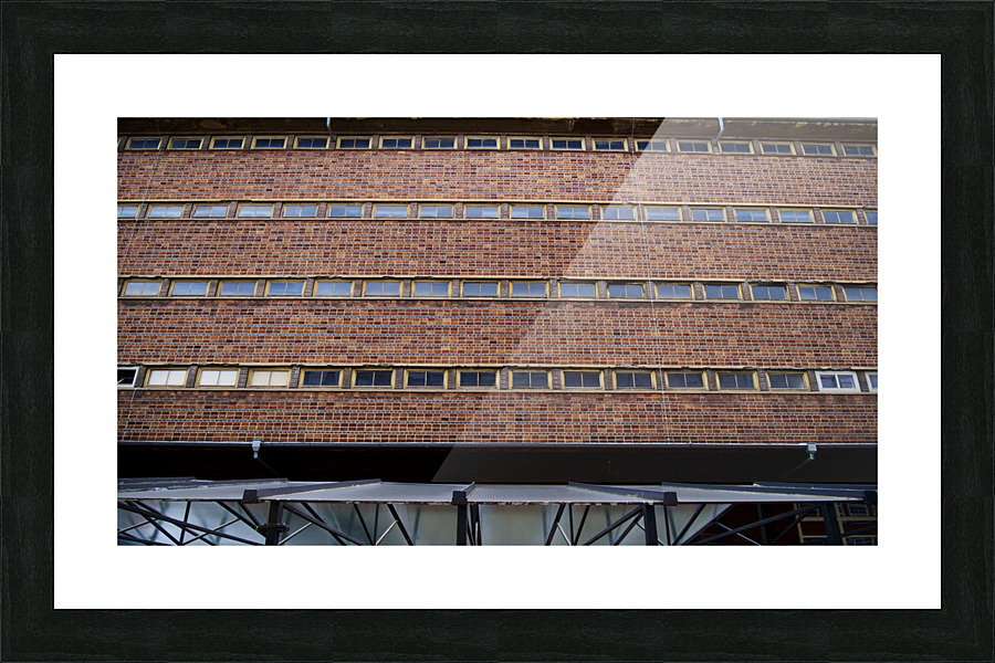 Former factory in Leipzig Picture Frame print