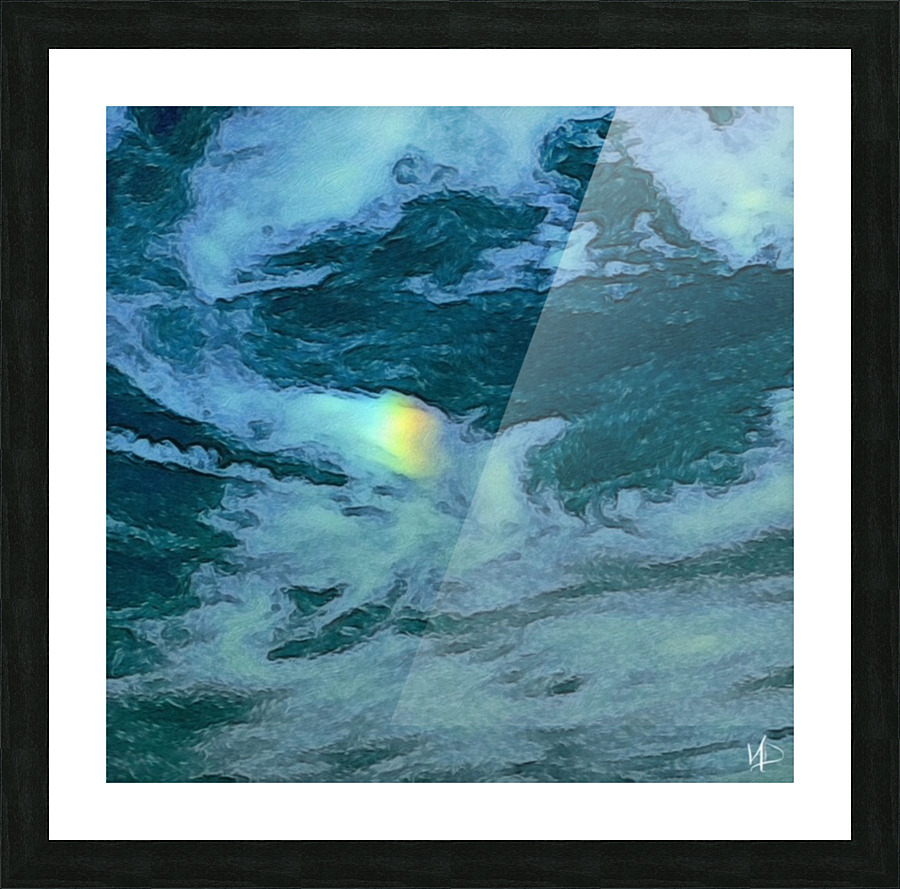 rainbow in the cloud Picture Frame print