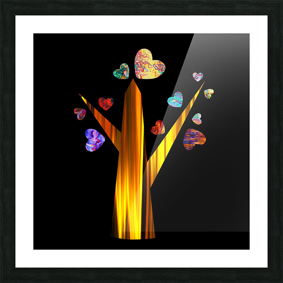 Tree Of Life Cubism Picture Frame print