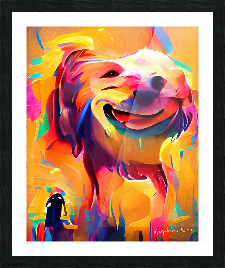 Homer the Dog Picture Frame print