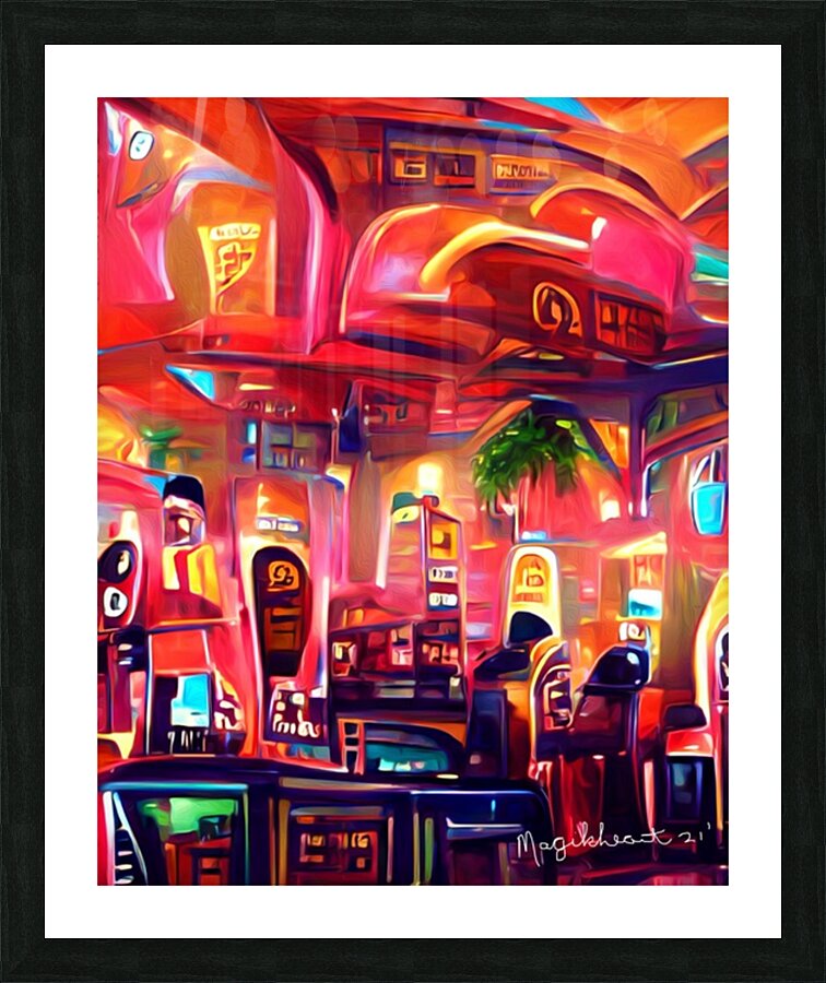 Fun Times At Casino Picture Frame print