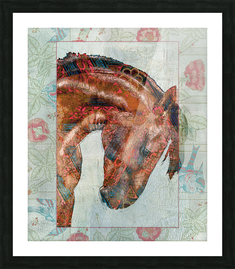 Designer Horse  Picture Frame print
