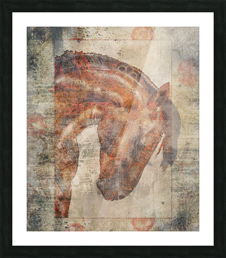 Designer Horse 2 Picture Frame print