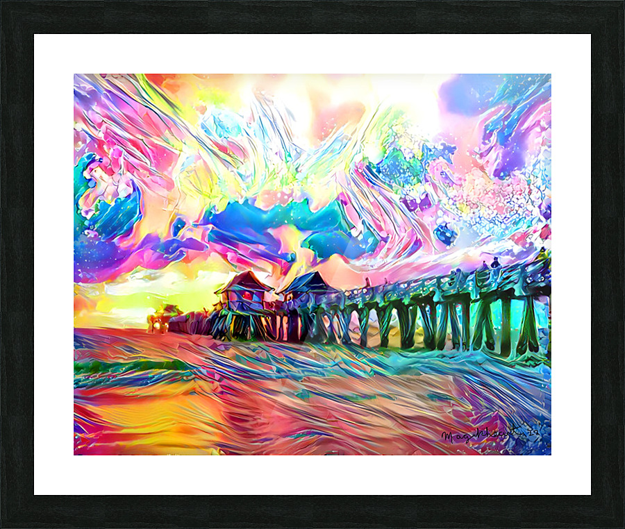 Naples Pier Paradise Picture Frame print