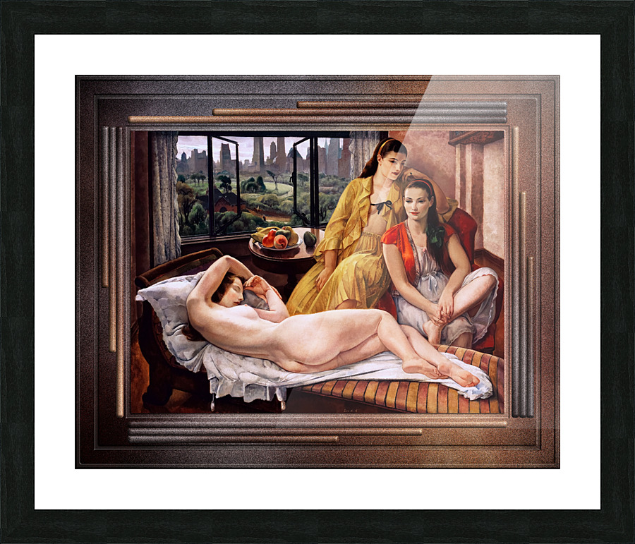 Summer New York by Leon Kroll Remastered Xzendor7 Classical Fine Art Old Masters Reproductions Picture Frame print