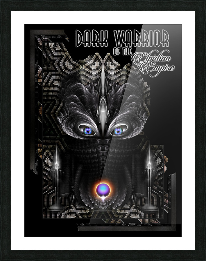 Dark Warrior Of The Elpidian Empire Fractal Art Portrait Picture Frame print