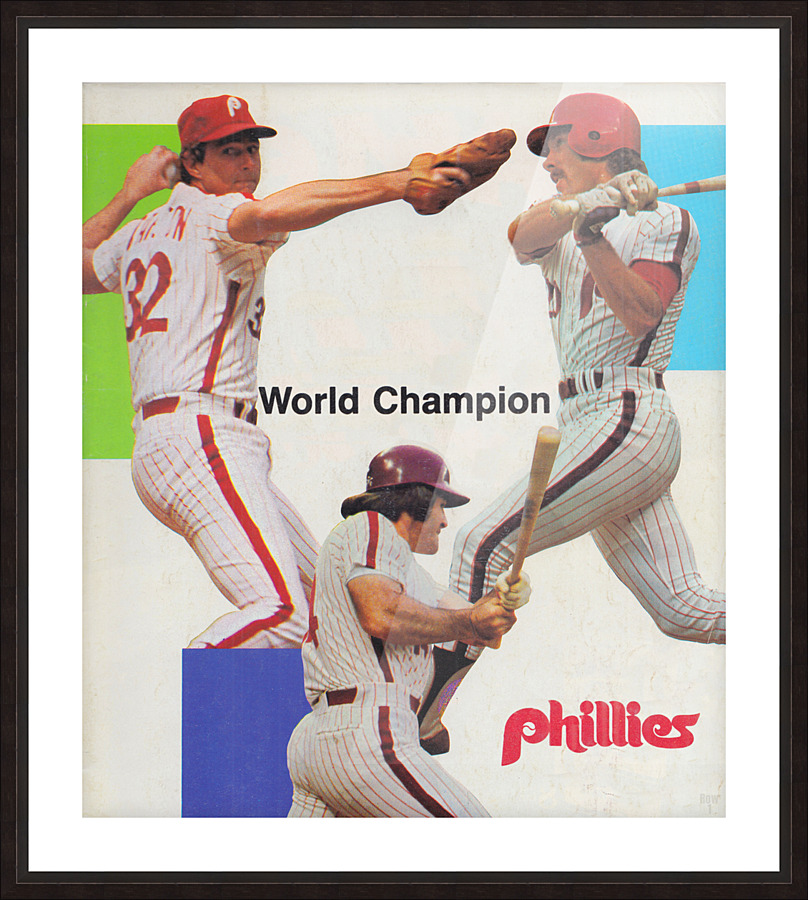 1981 Philadelphia Phillies Remix Art Picture Frame print