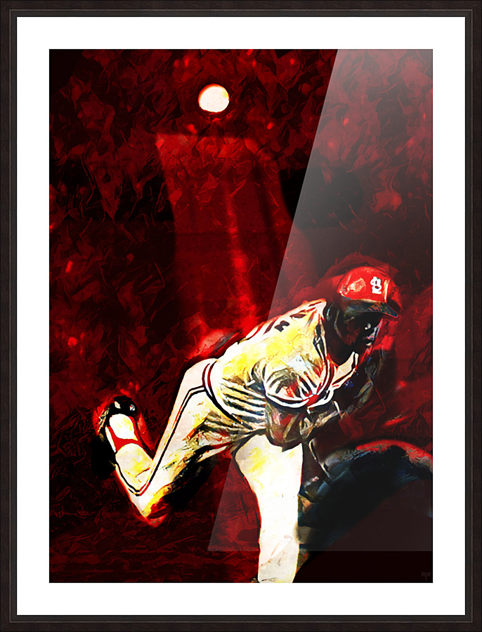 Facing Gibson  Picture Frame print