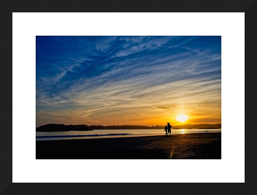 Together at Sunset Picture Frame print