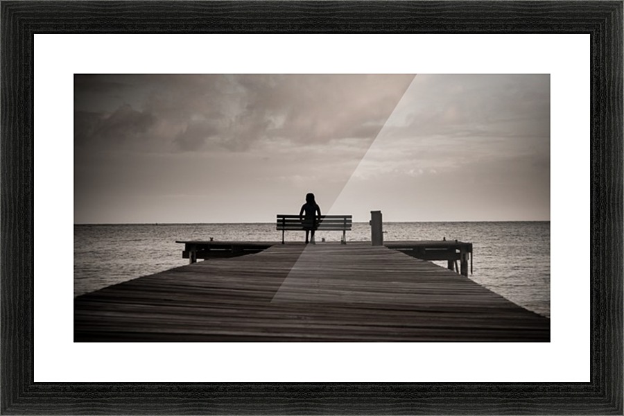 Sitting Picture Frame print