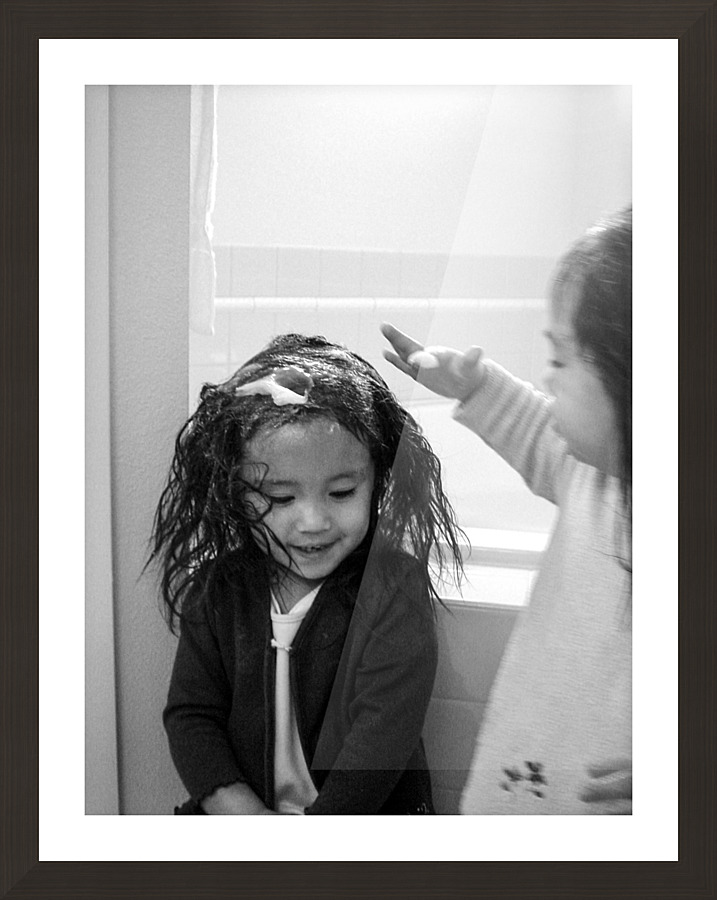 BW   Candid Retrospective 2001   My Hair Day Too Mom   HC Stanek   Rare Limited Edition  Framed Print Print