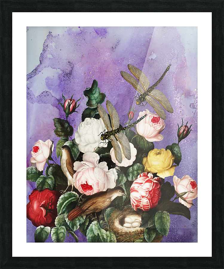 Floral Nest Picture Frame print