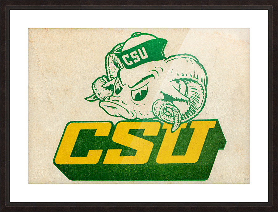 1965 Colorado State Rams Art Picture Frame print