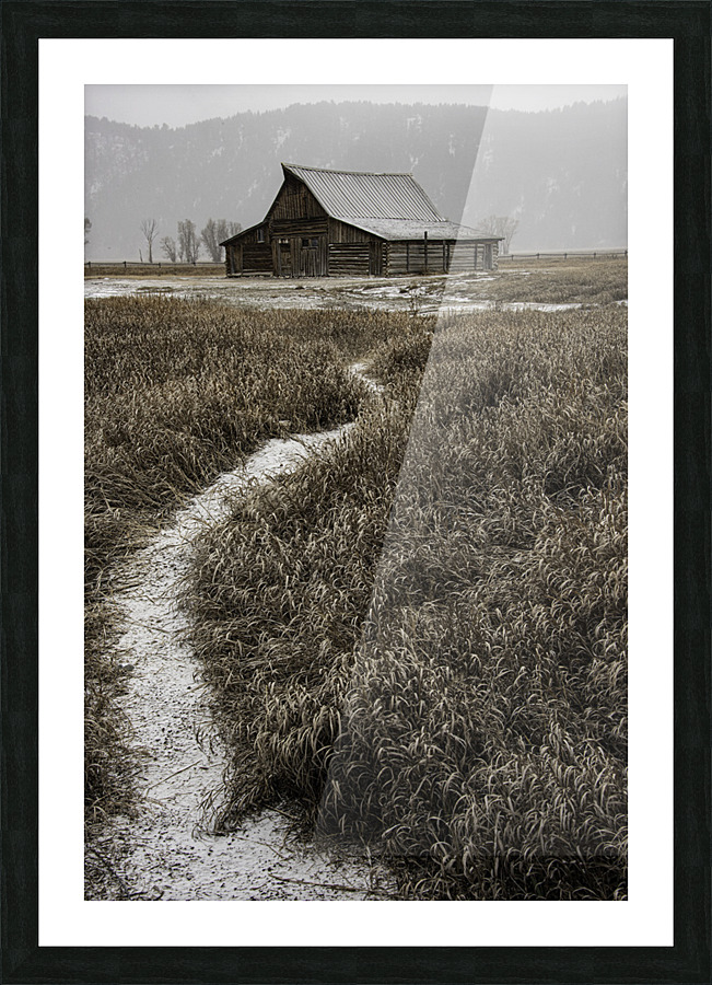  DSC9166   snowy barn small Picture Frame print